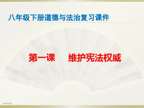 人教版八年级下册道德与法治复习课件