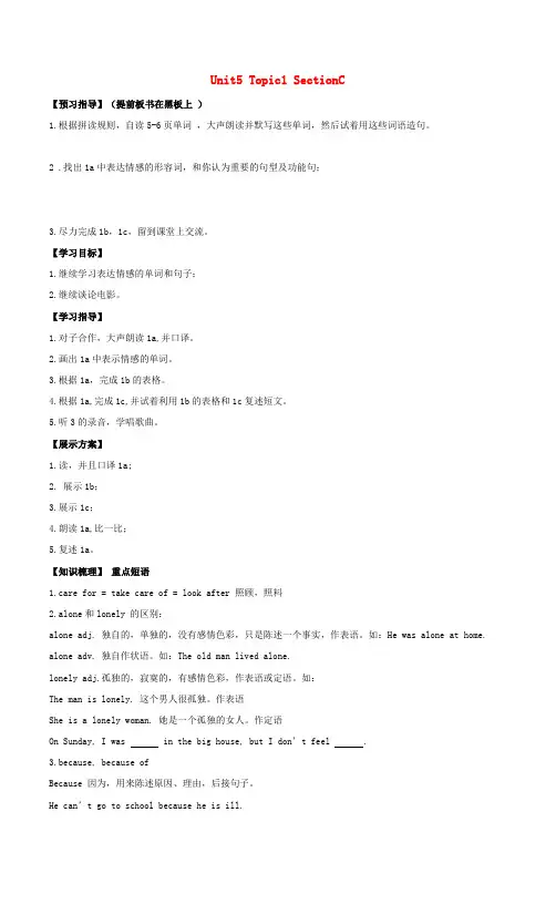 获嘉县八中八年级英语下册 Unit 5 Feeling excited Topic 1 You lo