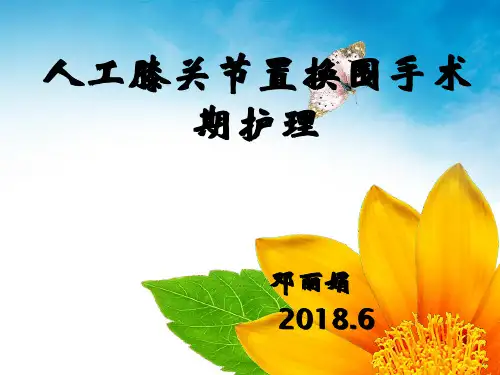 人工全膝关节置换术围手术期护理PPT课件