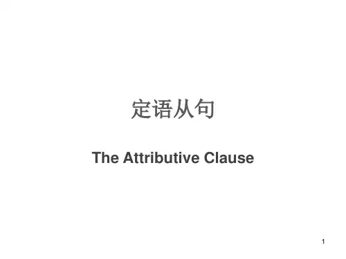 初中英语 中考语法-定语从句(共20张PPT)