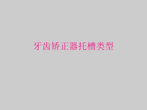 牙齿矫正器托槽类型PPT课件