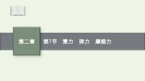 高考物理一轮复习第二章第1节重力弹力摩擦力课件