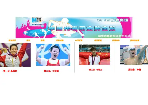2012年伦敦奥运中国奖牌