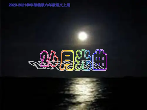 人教部编版语文六年级上册《月光曲》(完美版)PPT课件