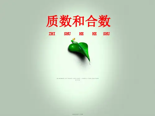 数学五年级下人教新课标2-3质数和合数课件(8张)