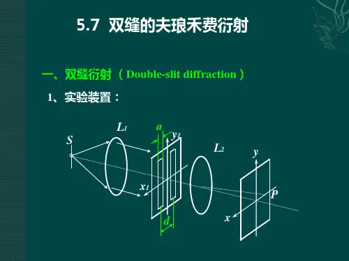 物理光学 多缝弗朗禾费衍射