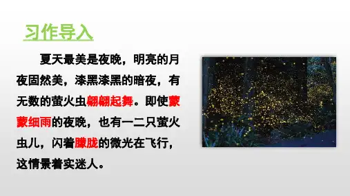 部编版五年级语文上册第七单元习作 ____即景PPT精品课件