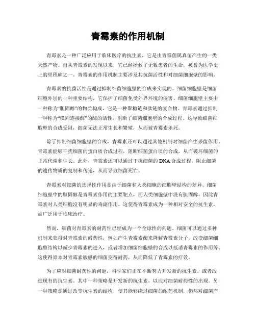 青霉素的作用机制