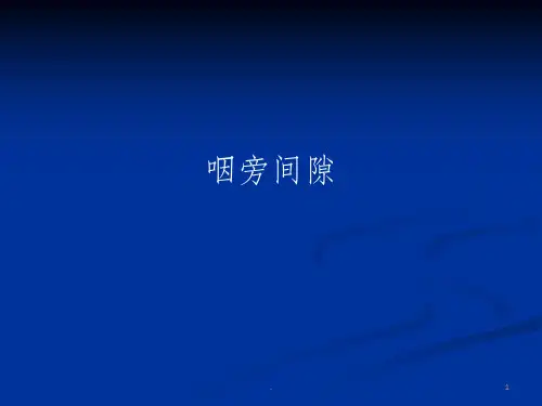 咽旁间隙肿瘤的治疗ppt课件