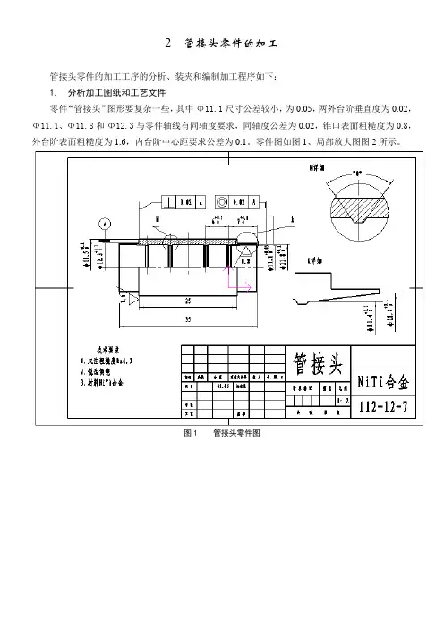 数控车加工实例教程(管接头)