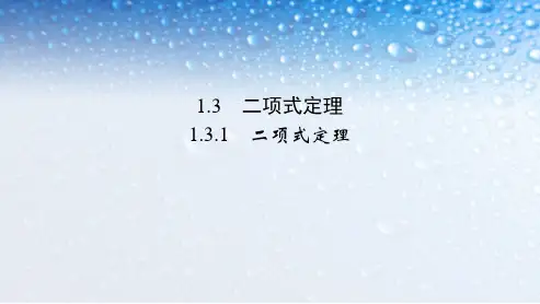 高中数学选修第1章-1.3.1二项式定理人教版ppt课件