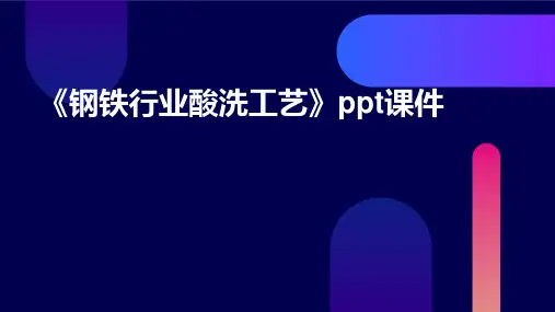 《钢铁行业酸洗工艺》课件