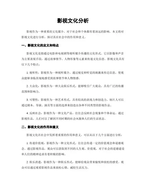 影视文化分析