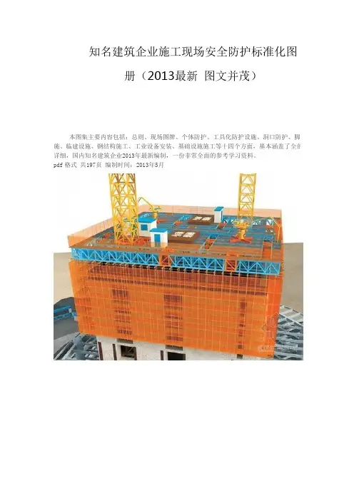 施工现场安全防护标准化图册Microsoft Word 文档