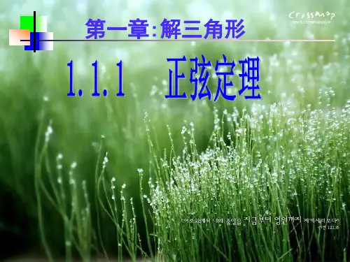 正弦定理学习课件 .ppt