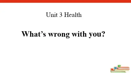 《What's wrong with you》Health 鲁科版五年级英语下册PPT课件