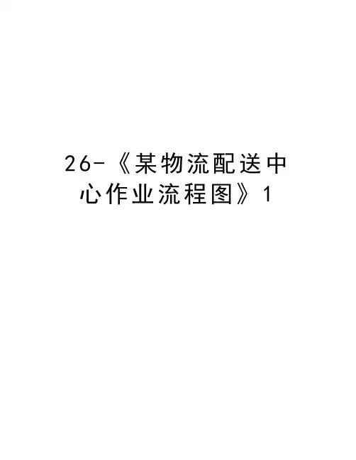 最新26-《某物流配送中心作业流程图》1汇总
