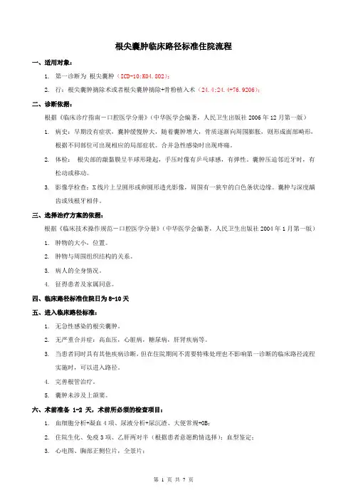 根尖囊肿(口腔科)