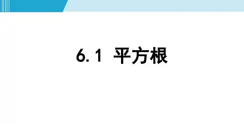《平方根》PPT教学课文课件