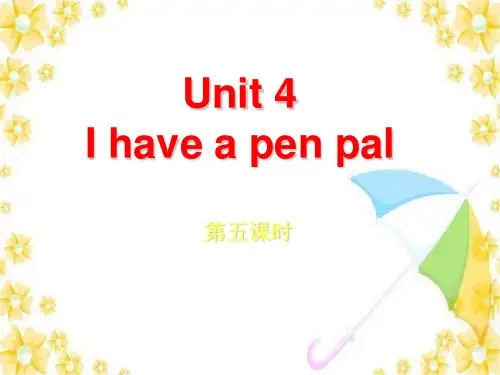 pep六年级英语上册Unit 4 第五课时-优质课件