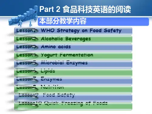 食品专业英语课件(带翻译)