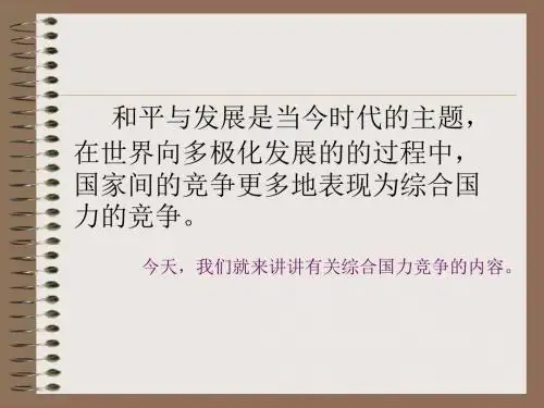 综合国力竞争 PPT课件 人教课标版