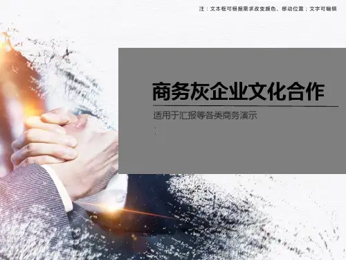 企业文化合作ppt模板