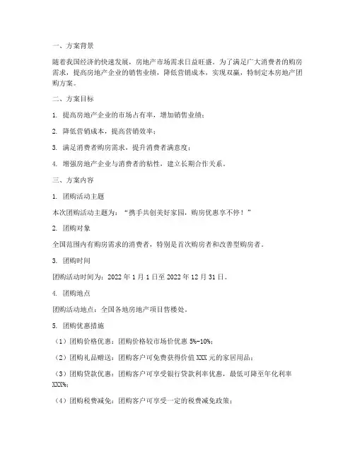房地产团购方案