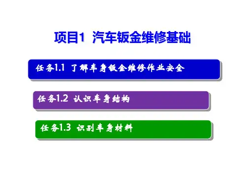 人民大2023汽车钣金实训教程(第二版) 课件1-3