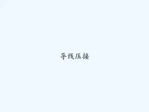 导线压接 PPT