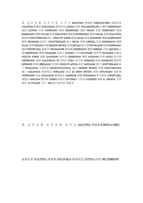 FAG代码
