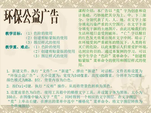 用Photoshop制作“环保公益广告”