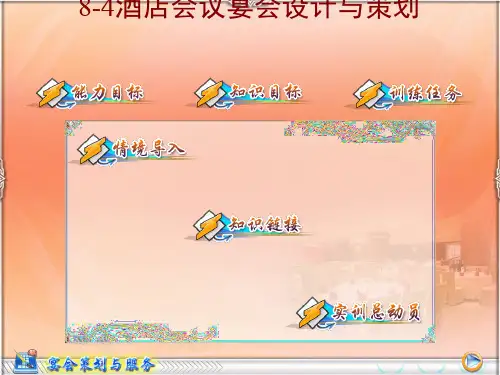 酒店会议宴会设计与策划方案(ppt31张)