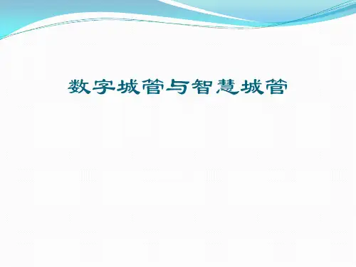 数字城管与智慧城管