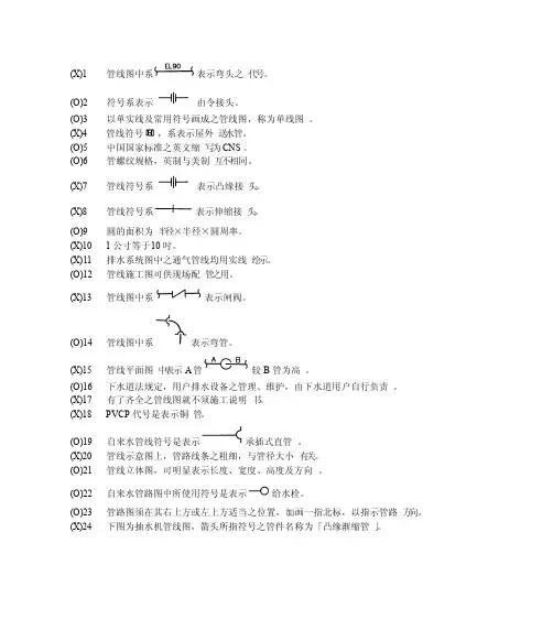 配管图中符号说明