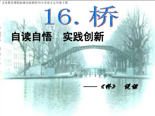 《桥》说课课件.ppt