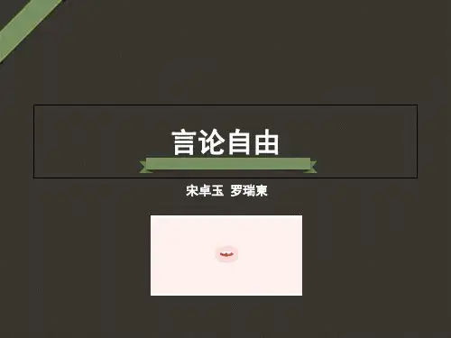 言论自由-精选文档