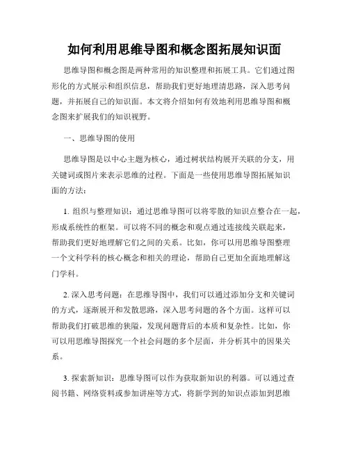 如何利用思维导图和概念图拓展知识面