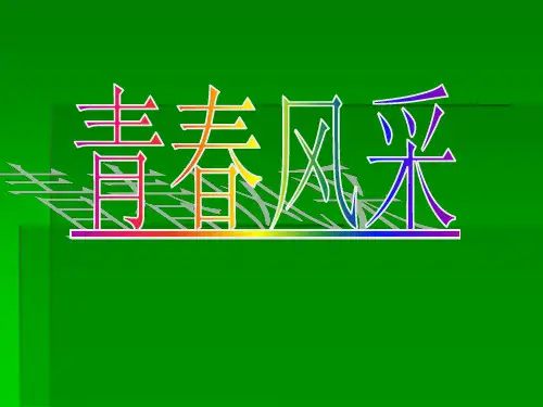 浙美版八年级下册美术课件 6.青春风采 (共27张PPT)
