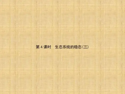 高中生物 第4单元 生态系统的稳态(第4课时)生态系统的稳态(三)名师课件 苏教版必修3