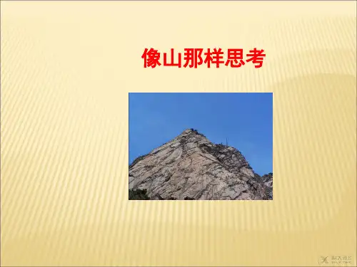 《像山那样思考》(苏教)精品PPT课件