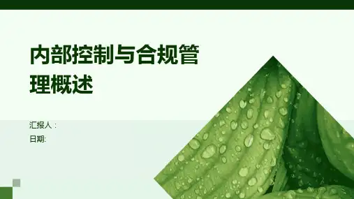 内部控制与合规管理概述