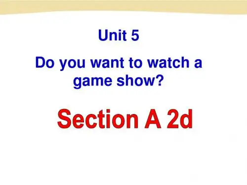 人教英语八年级上册Unit5Section A 2d(共21张PPT)
