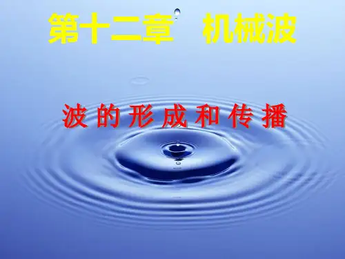 物理：12.1《波的形成和传播》课件(新人教版选修3-4)