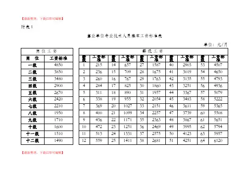 2017年事业单位工资标准表(精编文档).doc