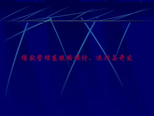 绩效管理系统的设计、运行与开发课件