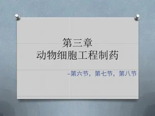 生物制药技术-第三章-动物细胞工程制药(6,7,8)