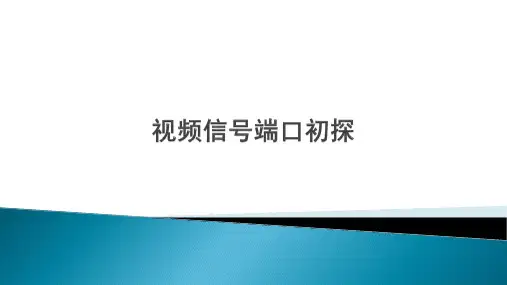 视频信号端口