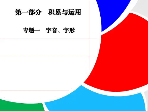 中考语文复习专题《字音、字形》ppt