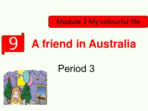四年级下册英语(牛津上海版)unit9 A friend in Australia  第三课时课件